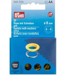 Ø 8mm Ösen mit Scheiben, gelbfarbig – PRYM Vario Creative Tool Nachfüllset-Zubehör Top-Seller