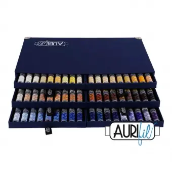 Mengenrabatt 28wt Garnalbum Aurifil Full Selection – Premium Garnschatulle mit allen 270 Farben