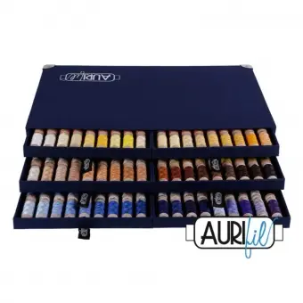 AuriFloss Stickgarn Aurifil Full Selection Garnalbum – Premium Garnschatulle mit allen 270 Farben Kracherpreis