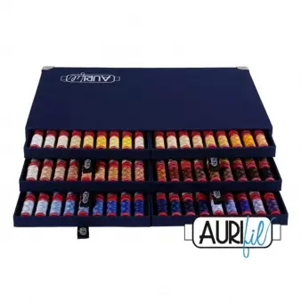 Solange Der Vorrat Reicht 12wt Garnalbum Aurifil Full Selection – Premium Garnschatulle mit allen 270 Farben