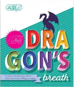 Tula Pink Dragon’s Breath Collection – Kleines Aurifil Garnsortiment Markenware
