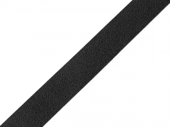 METERWARE! Schwarzes Taschengriffband aus Kunstleder, 25 mm Heißes Angebot