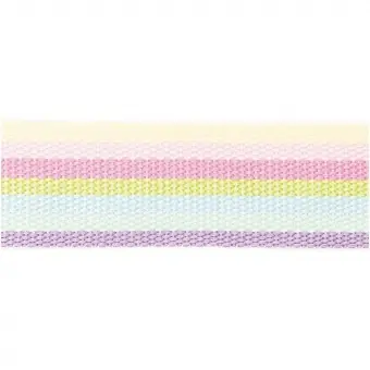 40mm Gurtband Pastell-Regenbogen – Neon-Light Webbing 1 1/2 inch Saisonangebot