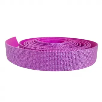 Finale Aktion Hot Pink Glitter Webbing – Glitzerndes Gurtband für Taschen & Accessoires – Sew Hungry Hippie – 3 yards / 2,8m