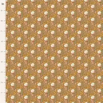 Ochre Cottonfield – Tildas Sanctuary Blümchenstoffe – Original skandinavischer Tildastoff Top-Qualität