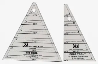 Bestseller Tri-Recs Triangle Ruler by Darlene Zimmerman – EZ Speziallineal / Dreieckslineal