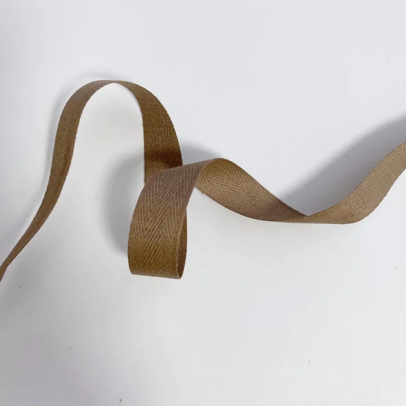 Köperband beige 1,5cm breit – Fischgrät Baumwoll Nahtband Einfassband Saumband Kracherpreis