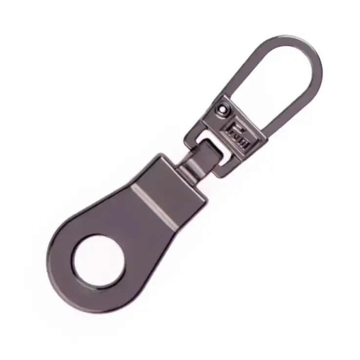 Begrenztes Angebot Reißverschlussanhänger Fashion Öse gunmetal schwarz 4,1cm lang