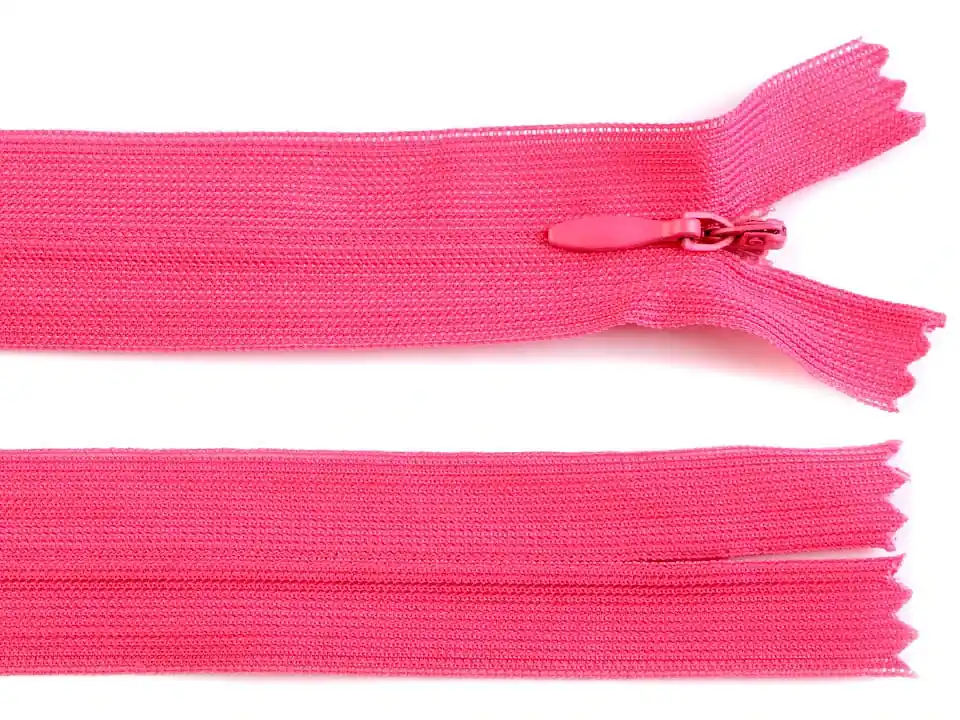 Reißverschluss nahtverdeckt pink 60cm lang Begrenztes Angebot