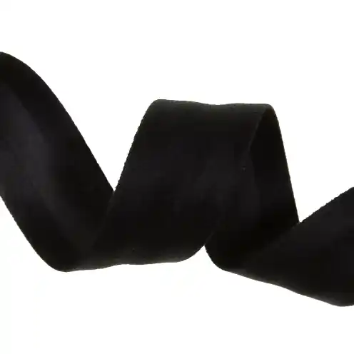 hochwertiges Velour Schrägband schwarz – 25/7/7 Sofort Bestellen