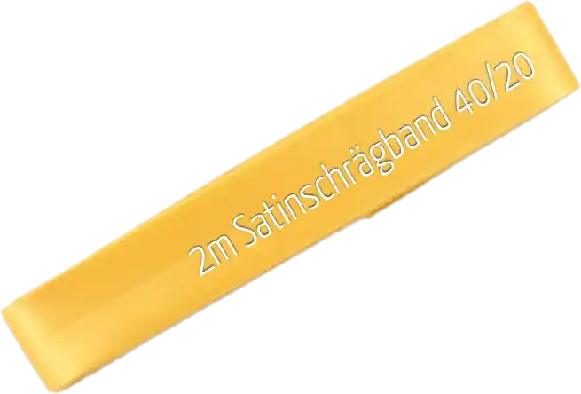 2m Satin Schrägband gelb – Gütermann Satinschrägband 40/20/10 Super-Preis