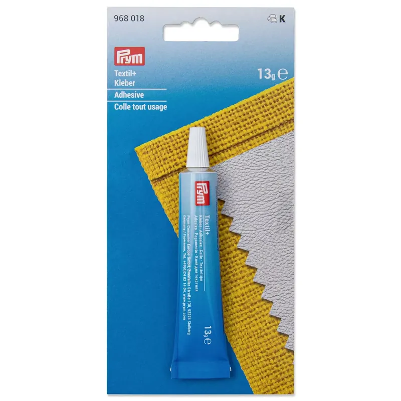 Textilkleber 13g von Prym – Klebstoff für Stoffe, Leder, Gummi, Holz, Metall & PVC Ab Werk