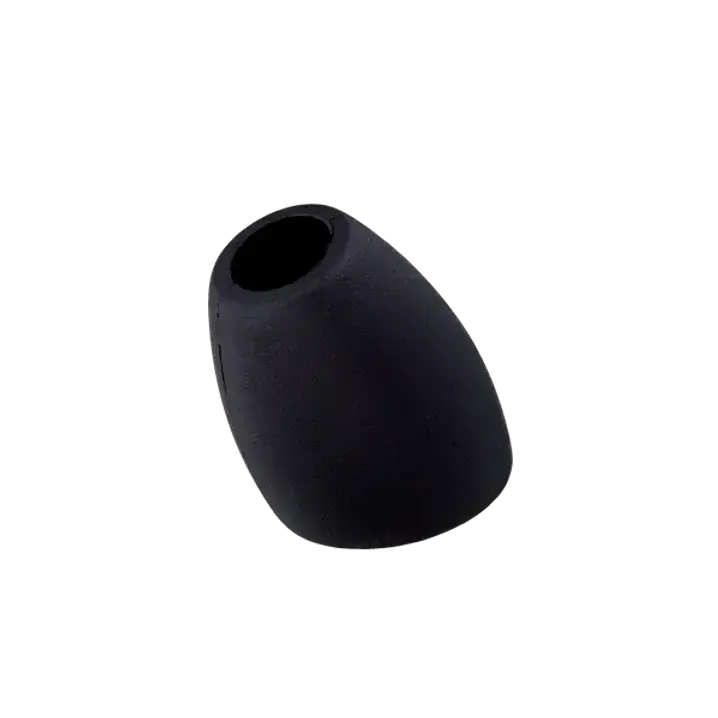 Kordelenden schwarz für 6mm dicke Kordeln Rabatt