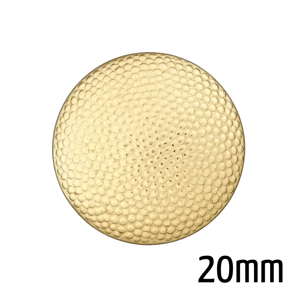 Garantierte Lieferung Metallknopf gold 20 mm mit Öse waschbar Uniform Look