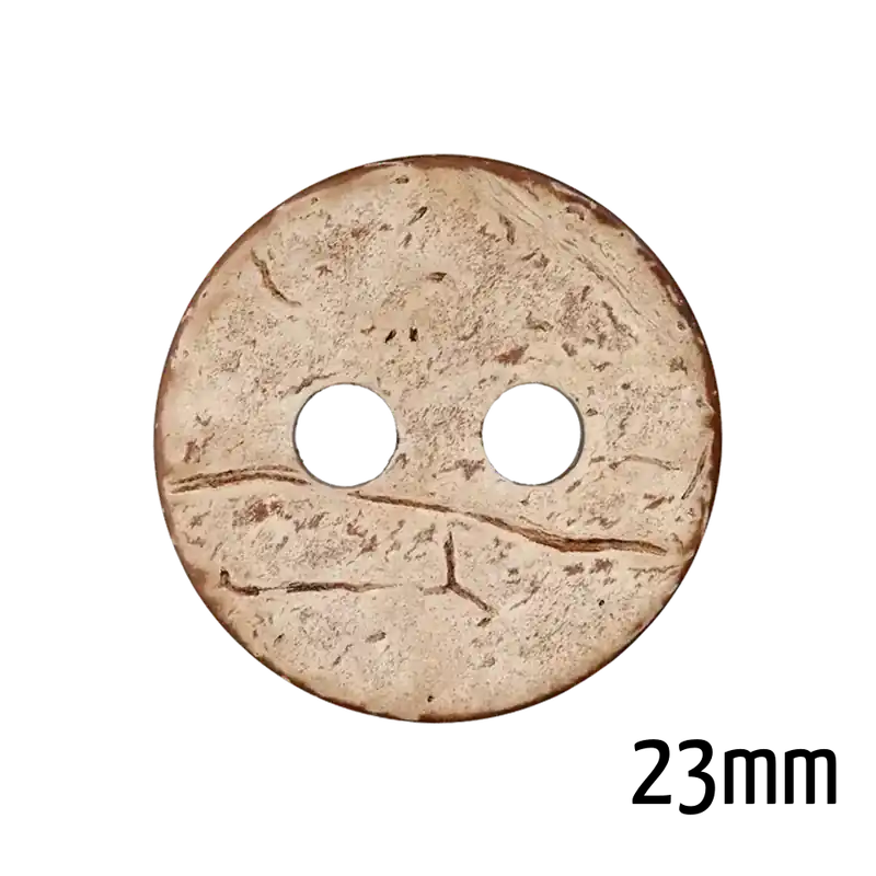 Preisknaller Kokosknopf hellbraun 23 mm waschbar