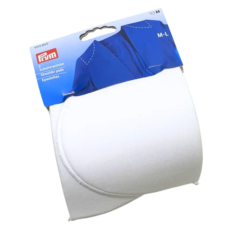 Günstig Schulterpolster M-L – halbmondförmig weiß – 2 Stück
