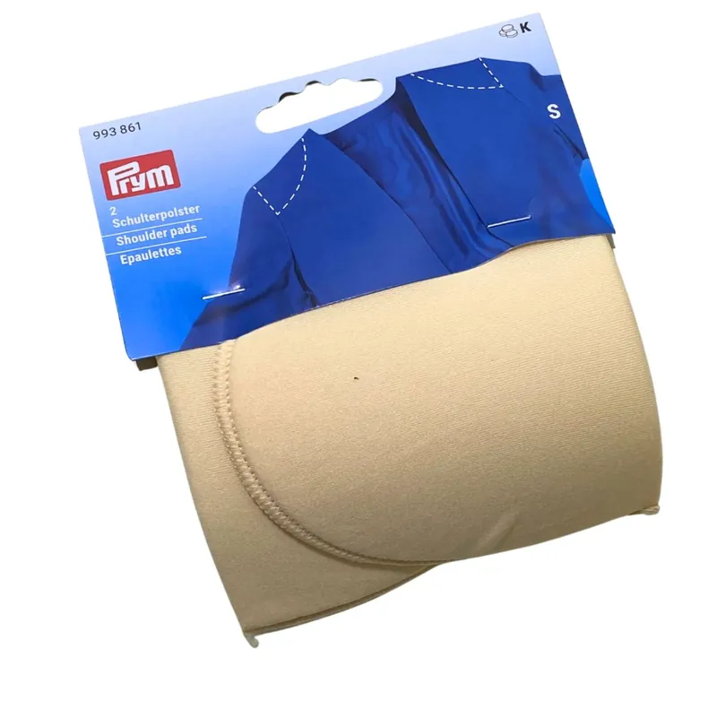Hochwertig Schulterpolster S – halbmondförmig haut nude beige – 2 Stück