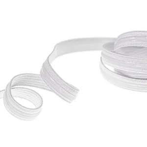 1cm breites Antirutsch Gummiband in weiß mit Silikonstreifen für Unterwäsche Bademode und Bastela Markenware