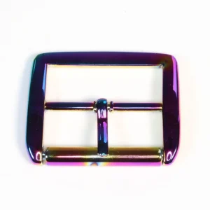 Gürtelschnalle 4cm rainbow | Metall Schnalle für 40mm Gurtband Preisreduziert