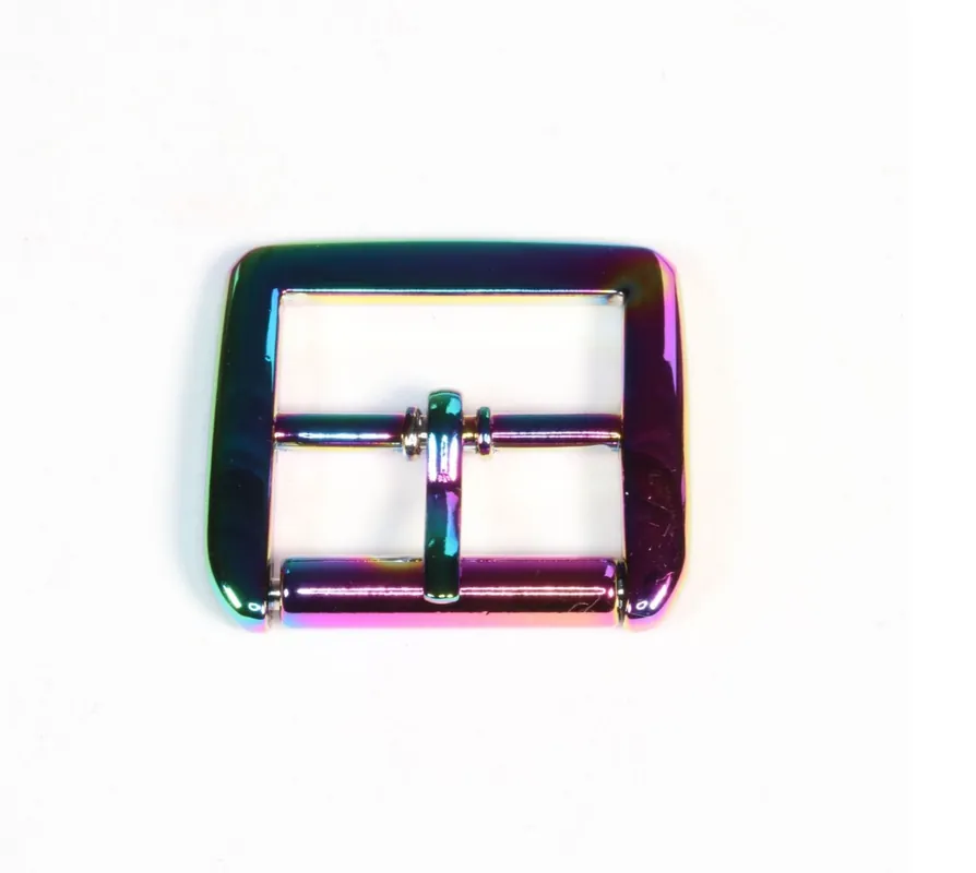 Gürtelschnalle 2,5cm rainbow | Metall Schnalle für 25mm Gurtband Neue Kollektion