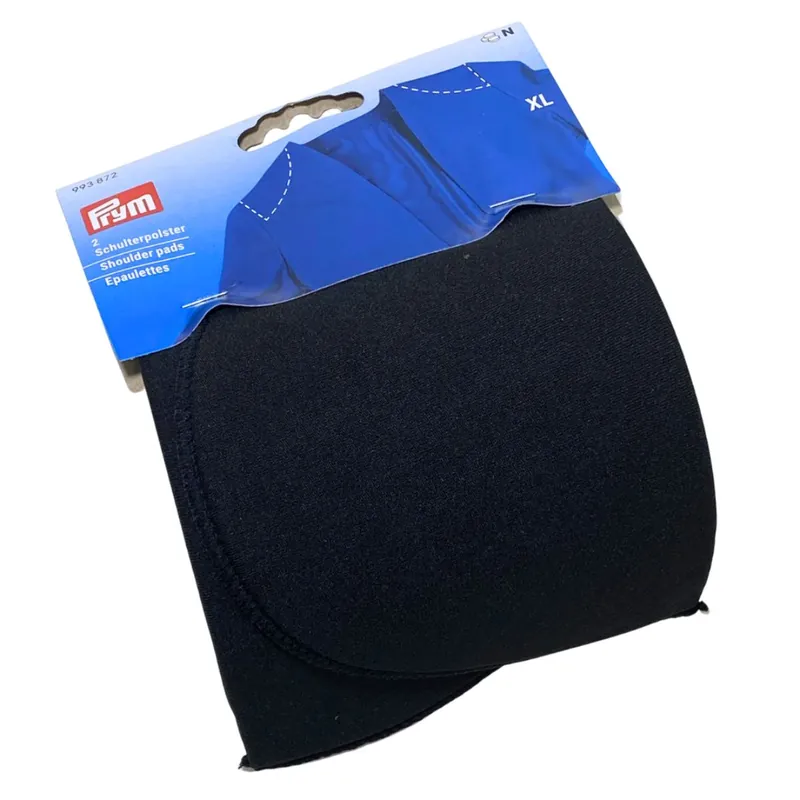 Schulterpolster XL – halbmondförmig schwarz – 2 Stück Sonderangebot