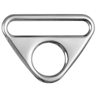 Triangel 40mm silber – Regulierer für Taschen & Gurtbänder mit Steg & Öse Wochenendangebot