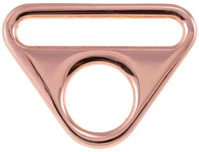 Metall O Ring mit Steg 40mm rose gold kupfer – für Taschen & Gurtbänder Taschenring Kostenloser Rückversand