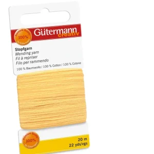 Neu 20m Gütermann Stopfgarn gelb – 100% Baumwolle für Reparaturen & Handarbeiten