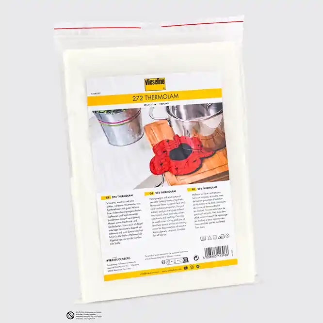 1m Vlieseline 272 THERMOLAM – kompaktes Volumenvlies mit hoher Dichte (SB) Begrenztes Angebot