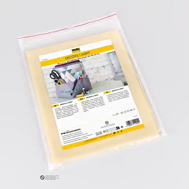 1m Vlieseline DECOVIL I LIGHT – Bügeleinlage mit lederähnlichem Griff Schneller Versand