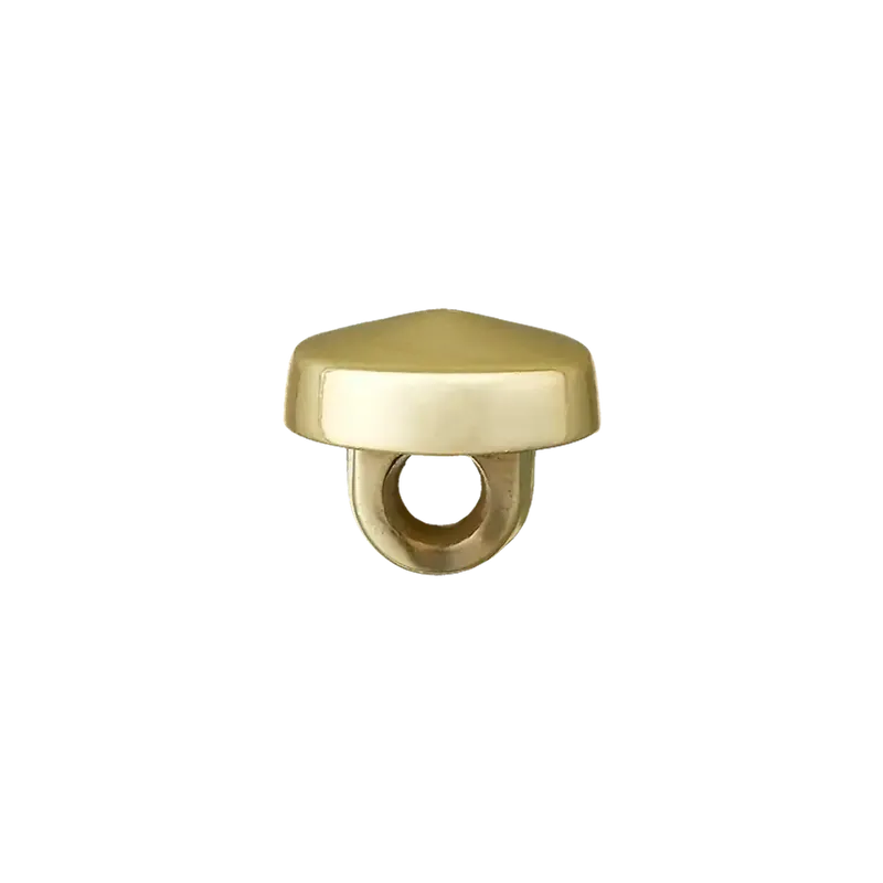 kleiner runder Knopf mit Öse 9mm gold – Zierknopf Blusenknopf Kleiderknopf metallisiert Sonderaktion