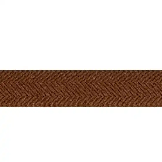 4m Köperband braun 2cm breit – Fischgrät Baumwoll Nahtband Einfassband Saumband Gurtband Sichere Zahlung