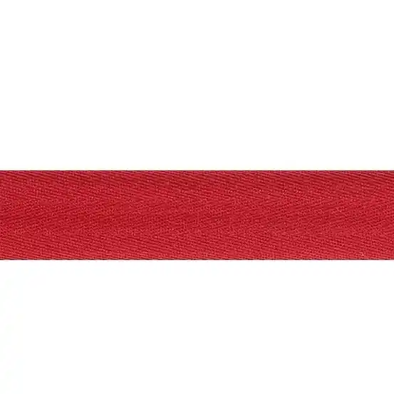 Direkt Vom Hersteller 4m Köperband rot 2cm breit – Fischgrät Baumwoll Nahtband Einfassband Saumband Gurtband