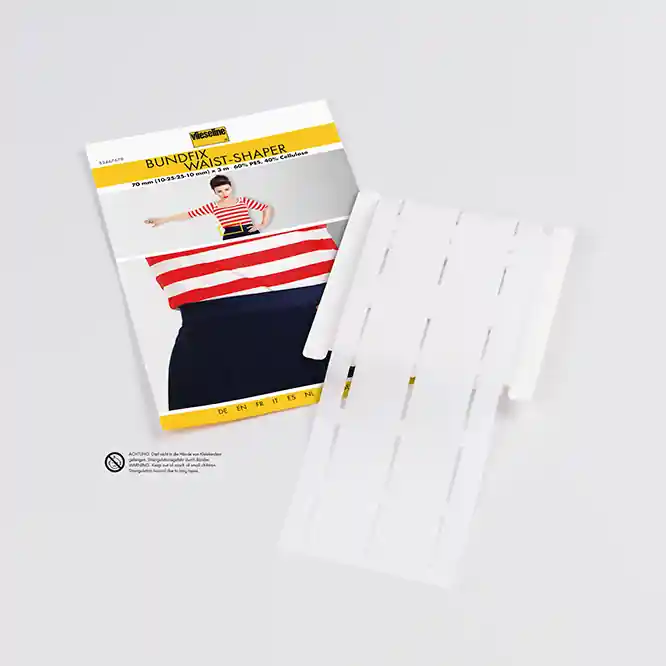 Limited Edition Vlieseline Bundfix 2,5cm weiß – für Exakte Rock- und Hosenbünde (3m)