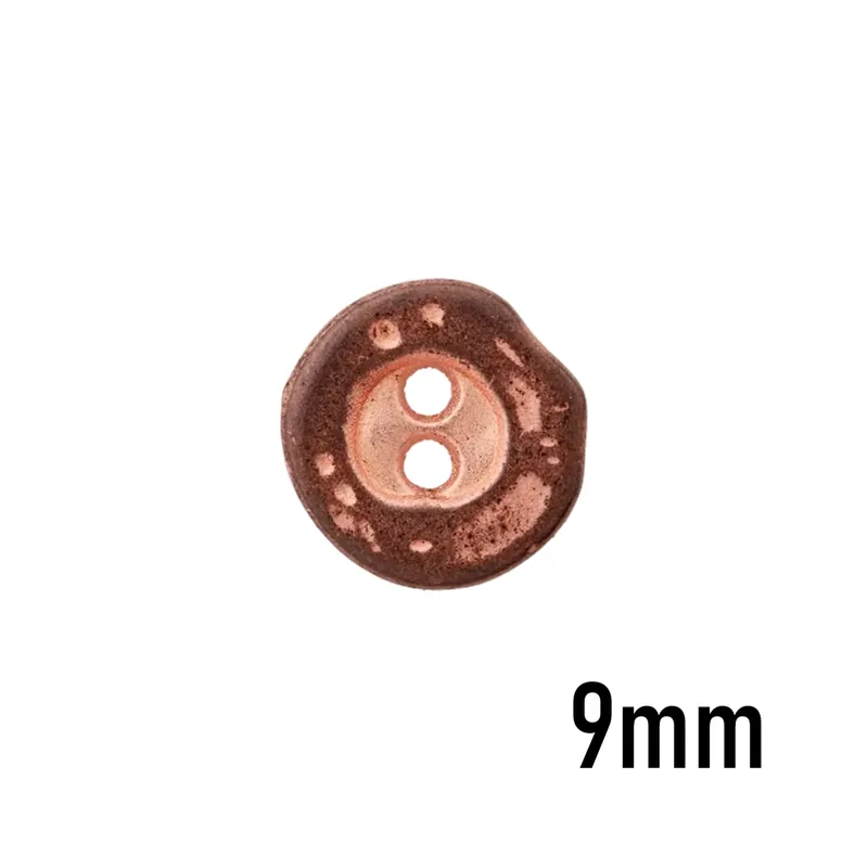 kleiner runder Knopf altkupfer aus Metall 9mm 2 Loch – Zierknopf Blusenknopf Kleiderknopf Schnäppchen