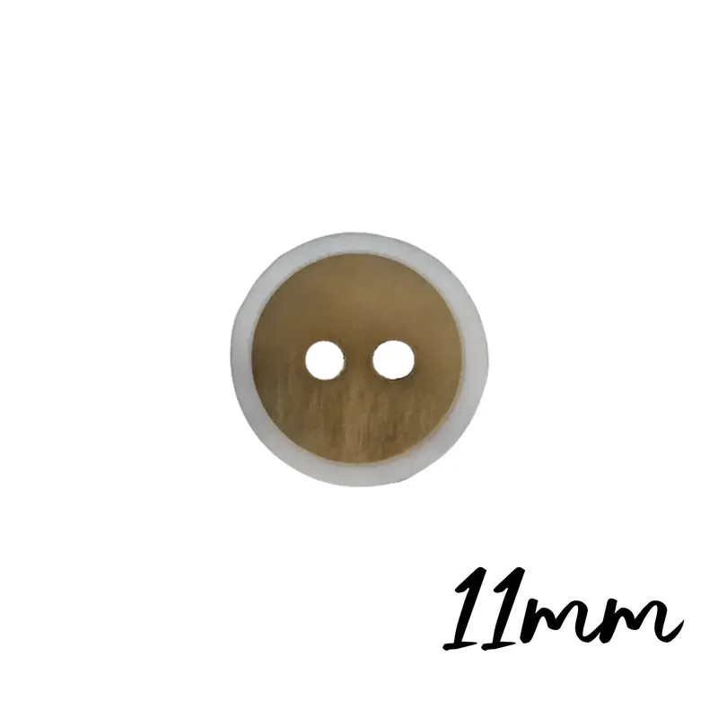 kleiner runder Knopf oliv khaki 11mm 2 Loch – Zierknopf Blusenknopf Kleiderknopf Kostenloser Rückversand