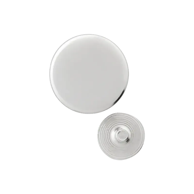 Sonderangebot Jeansknopf aus Metall silber 17mm zum Schrauben – Metallknopf mit Schraube