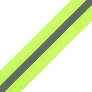 Reflektorband neon grün gelb silber 3cm breit - Reflexband reflektiert im Dunkeln für mehr Sichtbark Premium