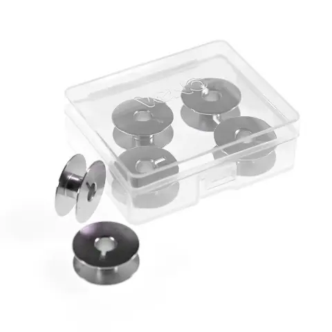 6 Unterfaden Spulen aus Metall für Nähmaschinen mit Doppelumlaufgreifer 21,9mm Zertifiziert