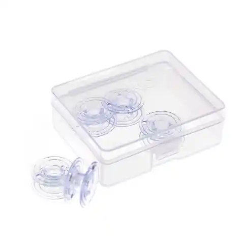 5 Unterfaden Spulen aus Kunststoff für Nähmaschinen mit Horizontalgreifer 21,2mm Markenware