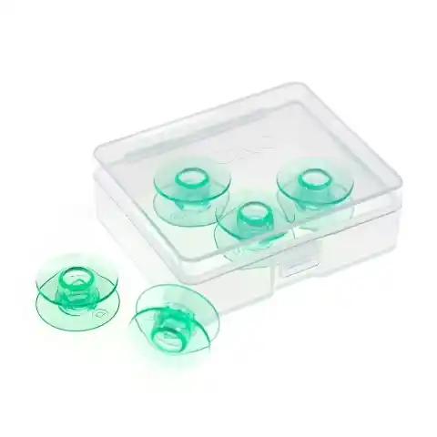 5 Unterfaden Spulen aus Kunststoff für Nähmaschinen mit Horizontalgreifer 21,6mm Neu Im Sortiment