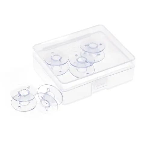 5 Unterfaden Spulen aus Kunststoff für Nähmaschinen mit CB & Vertikalgreifer 20,5mm Preisknaller