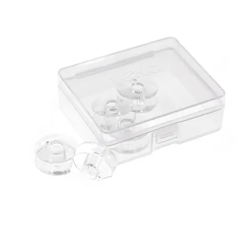 5 Unterfaden Spulen aus Kunststoff für Nähmaschinen mit Apollogreifer 20,4mm Finale Aktion