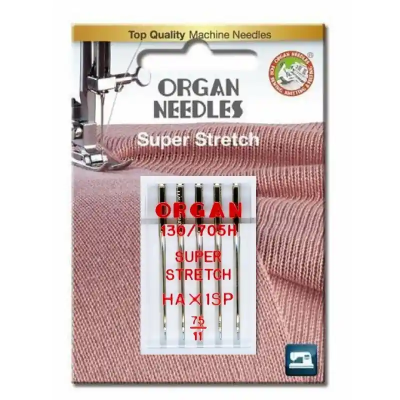 Garantierte Lieferung ORGAN Nähmaschinen Nadeln – Super Stretch 75/11 für Jersey und Strickstoffe