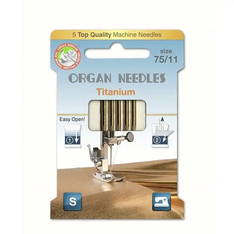 Jetzt Zugreifen ORGAN ECO Nähmaschinen Nadeln – Titanium 75/11 – für fast alle Stoffe