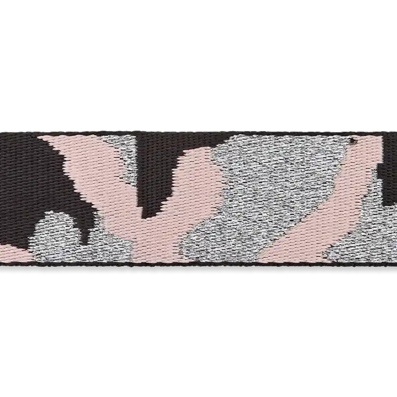 Hochwertig 4cm breites Gurtband Camouflage rose gold doubleface – edler Taschengurt Gürtelband Rucksack