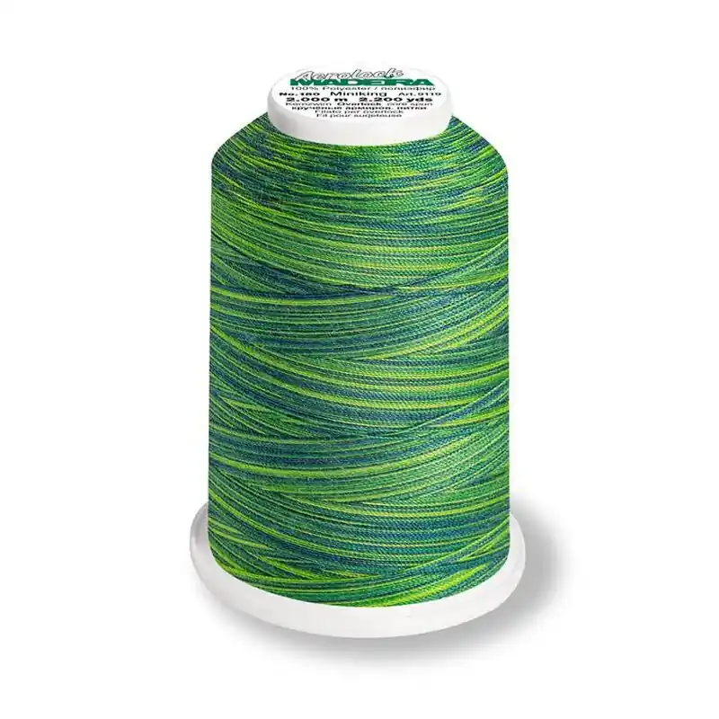 Jetzt Zugreifen Aerolock 125 Multicolor amazone – 1200m Miniking von Madeira grün – Overlock Garn