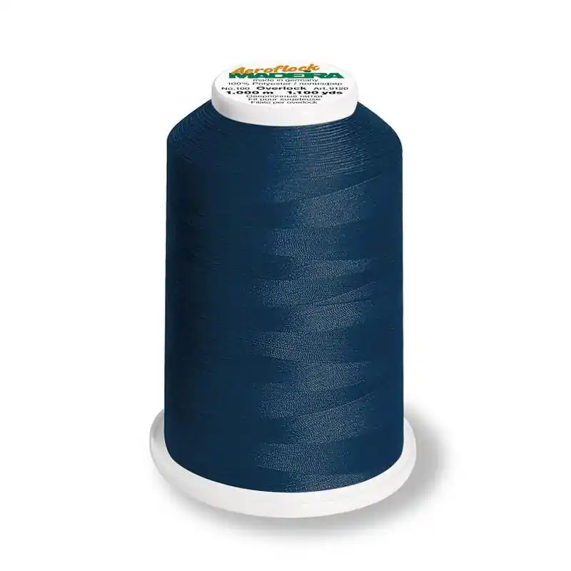 Echt Aeroflock 100 navy – 1000m Bauschgarn von Madeira – Overlock Garn