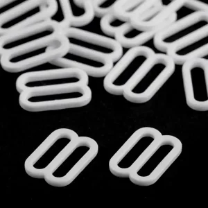 Kracherpreis Bikini Badeanzug BH Trägerhemd Versteller aus Kunststoff 12mm weiß