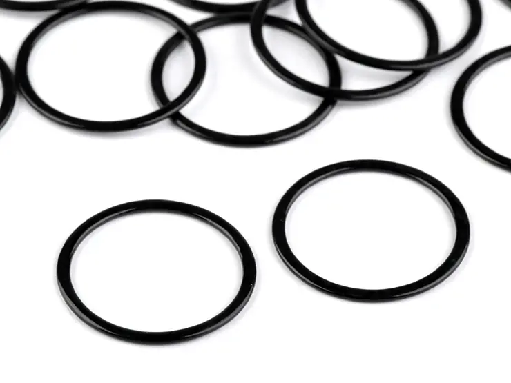 Heißes Angebot Bikini Badeanzug BH Trägerhemd O Ring aus Metall 25mm schwarz